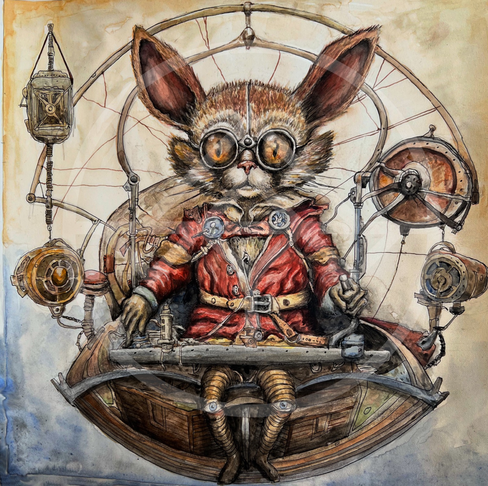 Terra Incognita, watercolor and ink — a further plate in the invented survey.